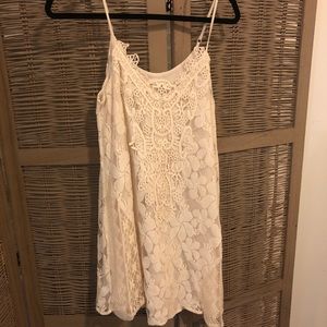 Cream lace dress